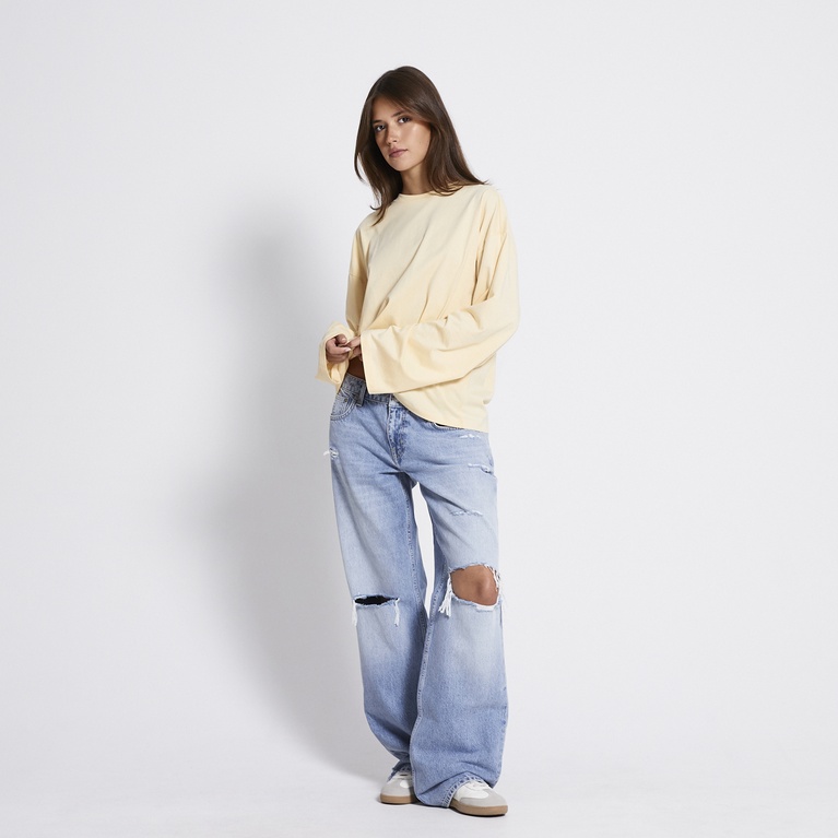 Oversized longsleeve-tee "Bree" Yellow